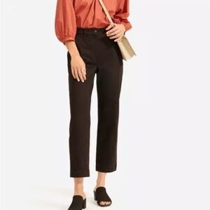 Everlane straight leg crop black